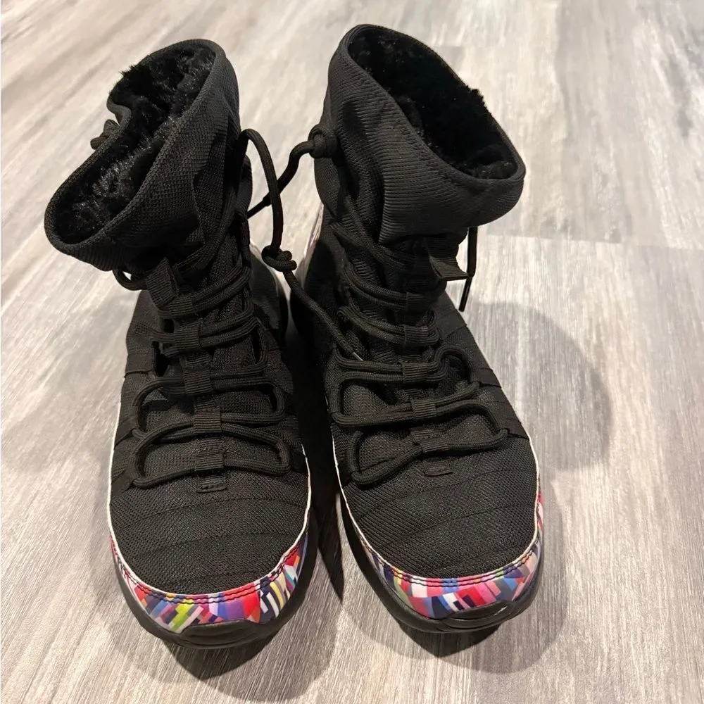 NIKE ROSHE High-Top colorful Sneakers with Fur Inside